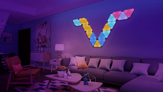 24V RGBIC 16.7M Color Gaming Triangle Light dengan Smart Control Alexa Kompatibel