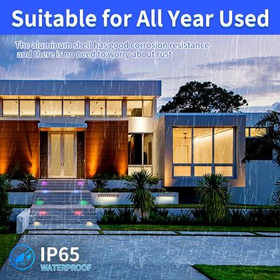 Multicolor LED Pernikahan Natal Ulang Tahun Langkah Lampu Luar Dengan Sensor Gerak