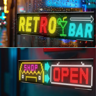 Kecerahan Tinggi 3500 Nits LED Fleksibel Layar Koneksi Bluetooth 1330x192mm