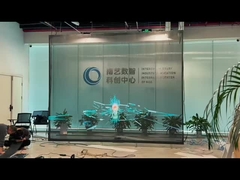 Layar LED Film Transparan Fleksibel P15 untuk tampilan bangunan besar