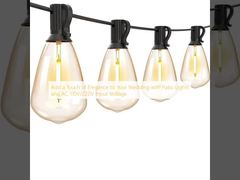 Tambahkan sentuhan keanggunan ke pernikahan Anda dengan lampu teras dan tegangan input AC 110V/220V